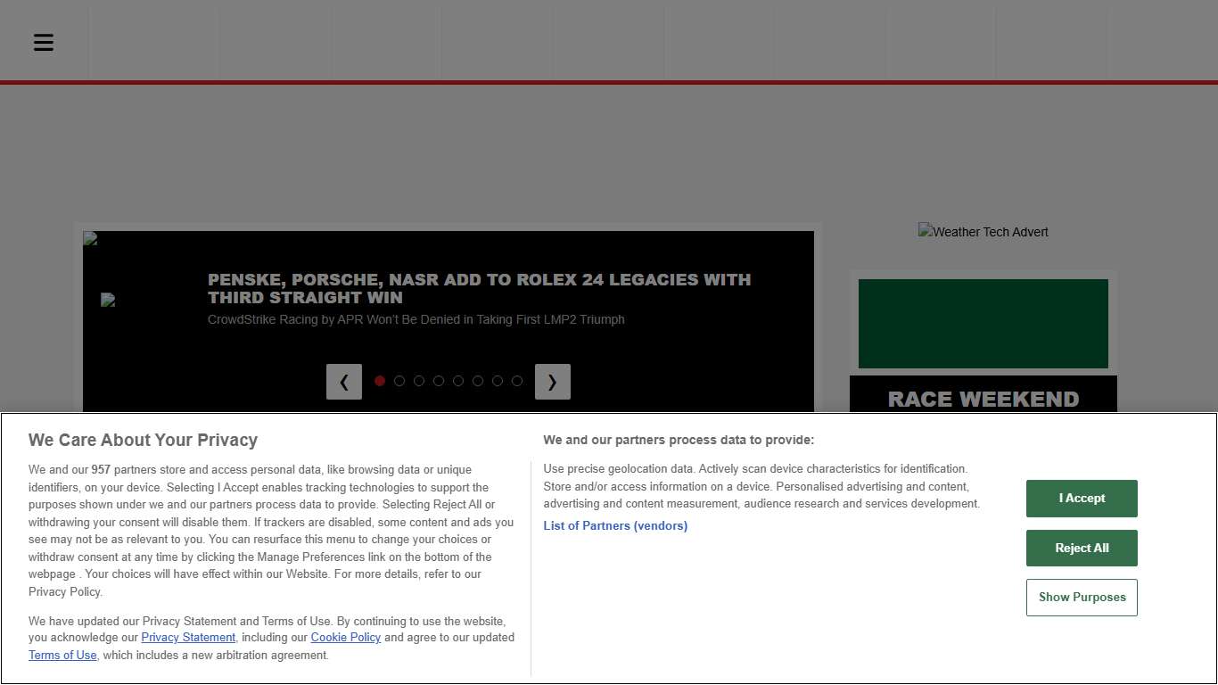 IMSA Official Home Race results, schedule, standings, news, drivers