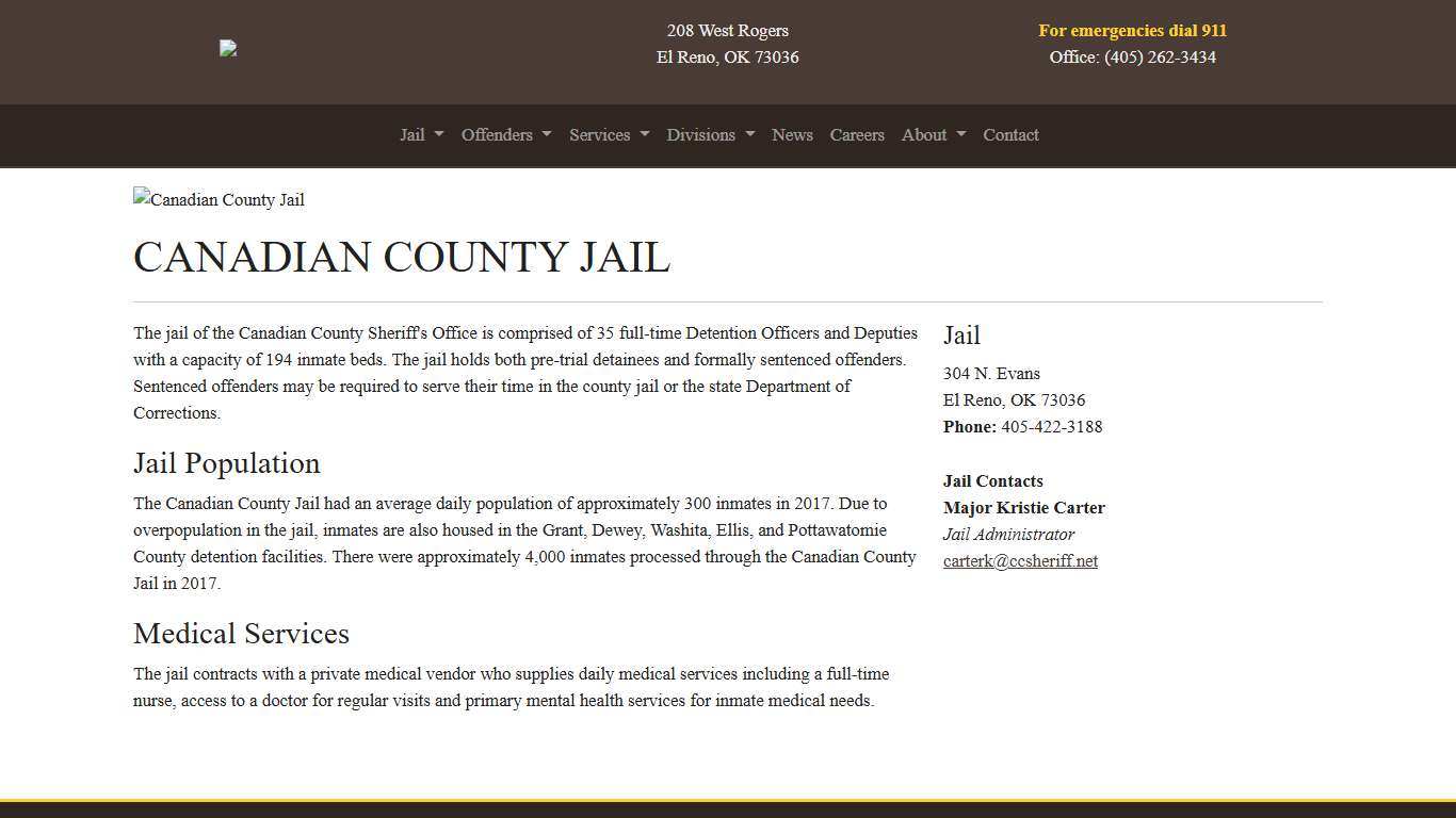 Jail Information - Canadian County Sheriff's Office